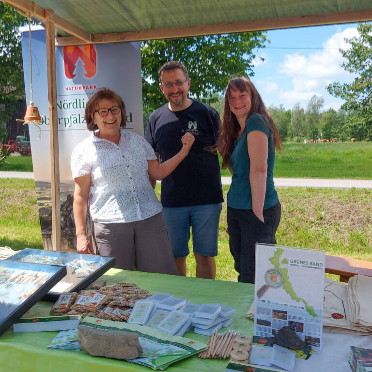 Naturpark-Infostand beim 3. Tag des Grünen Bandes in Pfrentsch